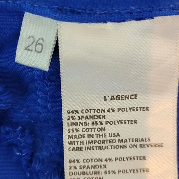 L'Agence Sada cropped jean Sz 26 Mid Rise Stretchy - Picture 8 of 8